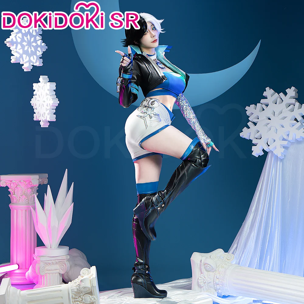 【Size S-3XL】Dokidoki-SR Game Cosplay Costume / Shoes Woman Snow - Image 5