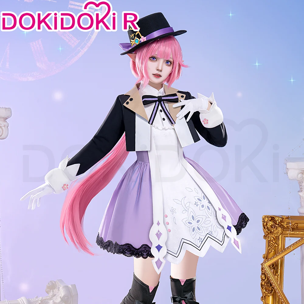 【Size S-XL】DokiDoki-R Game Honkai Impact 3rd Cosplay Elysia Costume Wonderland Series