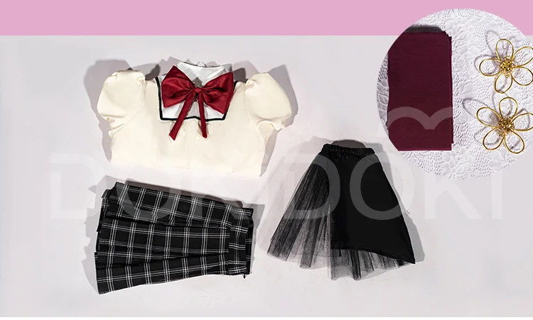 【IN STOCK】【Size XS-2XL】DokiDoki-R Anime Cosplay Costume Magica Girl School Uniform - Image 4