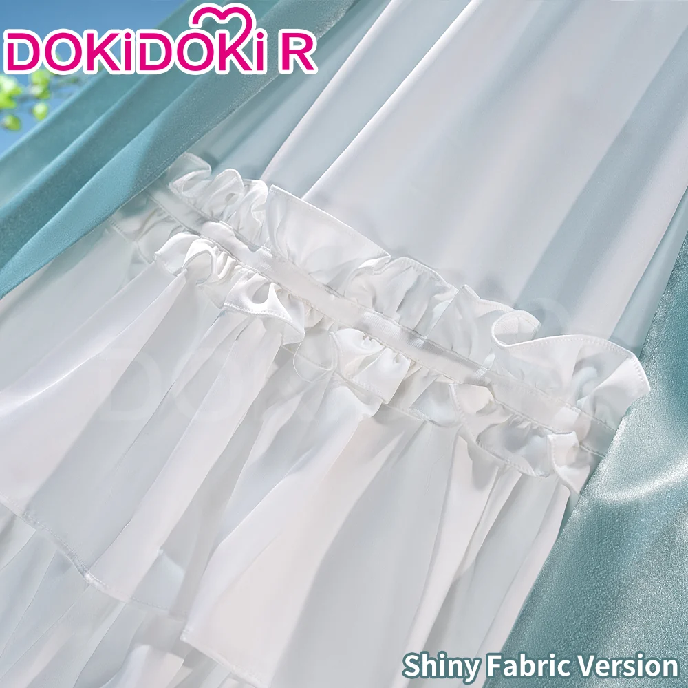 【Size XS-2XL】DokiDoki-R Anime Cosplay Friiereen Costume Shiny / Matte Mint Green Dress - Image 5
