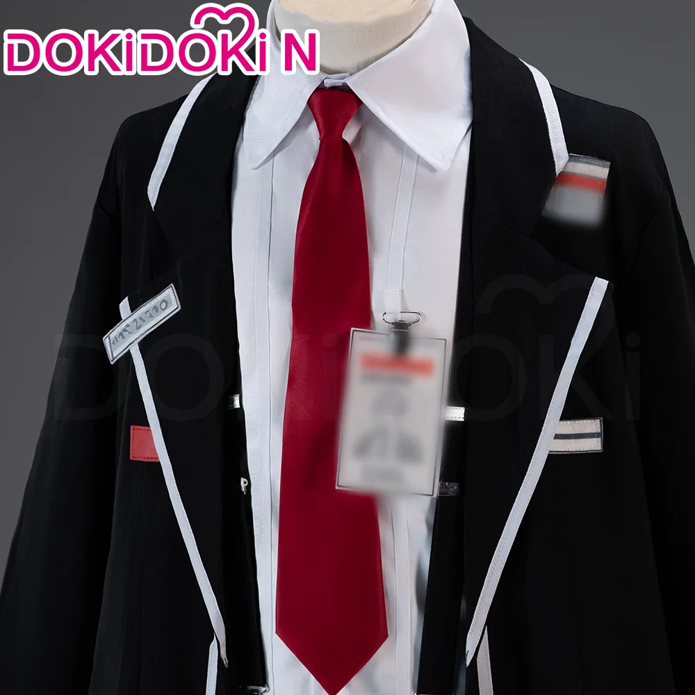 【Size XS-2XL】DokiDoki-N Game Cosplay Black Suit Costume - Image 3