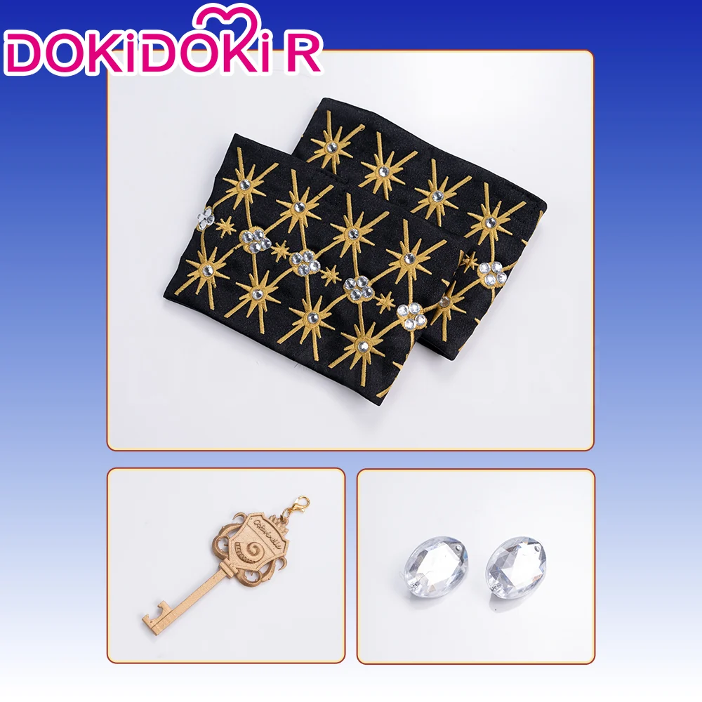 【Size XS-2XL】Dokidoki-R Game Cosplay Black Suit Costume 5th Anniversary - Image 9