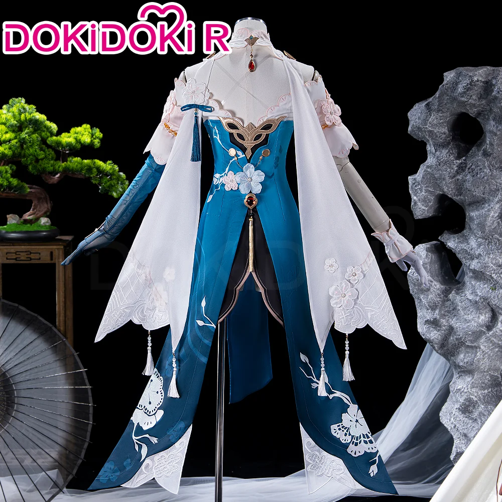 【Size XS-2XL】DokiDoki-R Honkai: Star Rail Cosplay Ruan Mei Costume Ruanmei Plumblossom Letter - Image 2