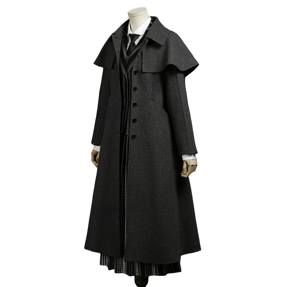 【Size XS-2XL】DokiDoki-R TV Cosplay Costume School Uniform Halloween Outfit Black Coat - Image 5