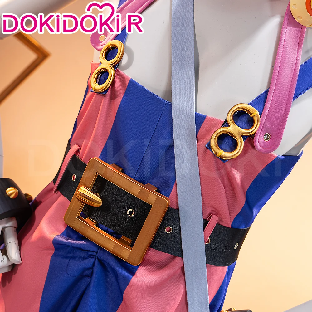 【Size XS-3XL】DokiDoki-R Anime Cosplay Costume Elbaph Arc Pink Purple With Pink Hat - Image 3