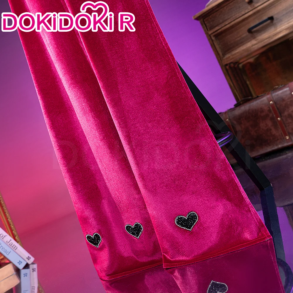 【Partially Ready For Ship】【Size XS-3XL】DokiDoki-R Anime Cosplay Costume Purplish-Red Black Heart Dress Satin / Sequins Strapless Formal Dress Gown - Image 20
