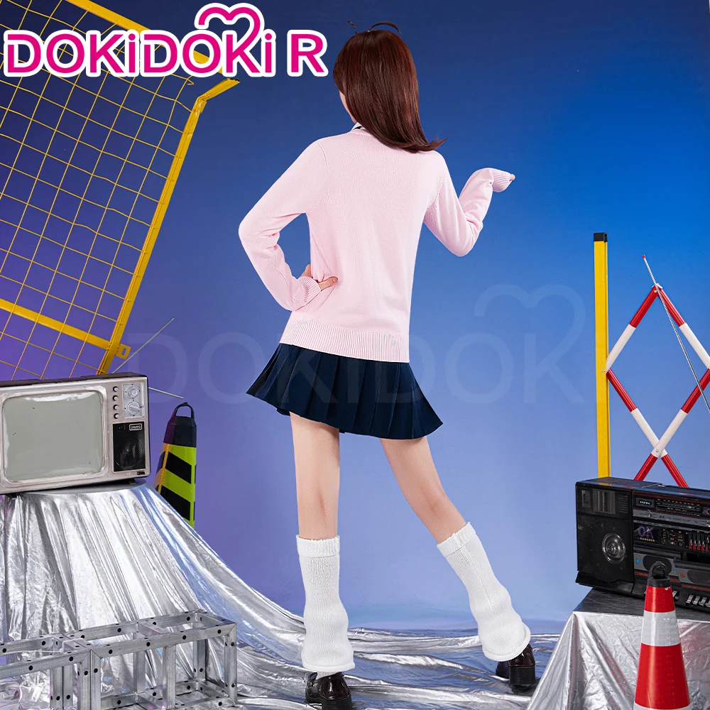 【Partially Ready For Ship】【Size XS-3XL】Dokidoki-R Anime DDD Cosplay Costume Pink Uniform - Image 4