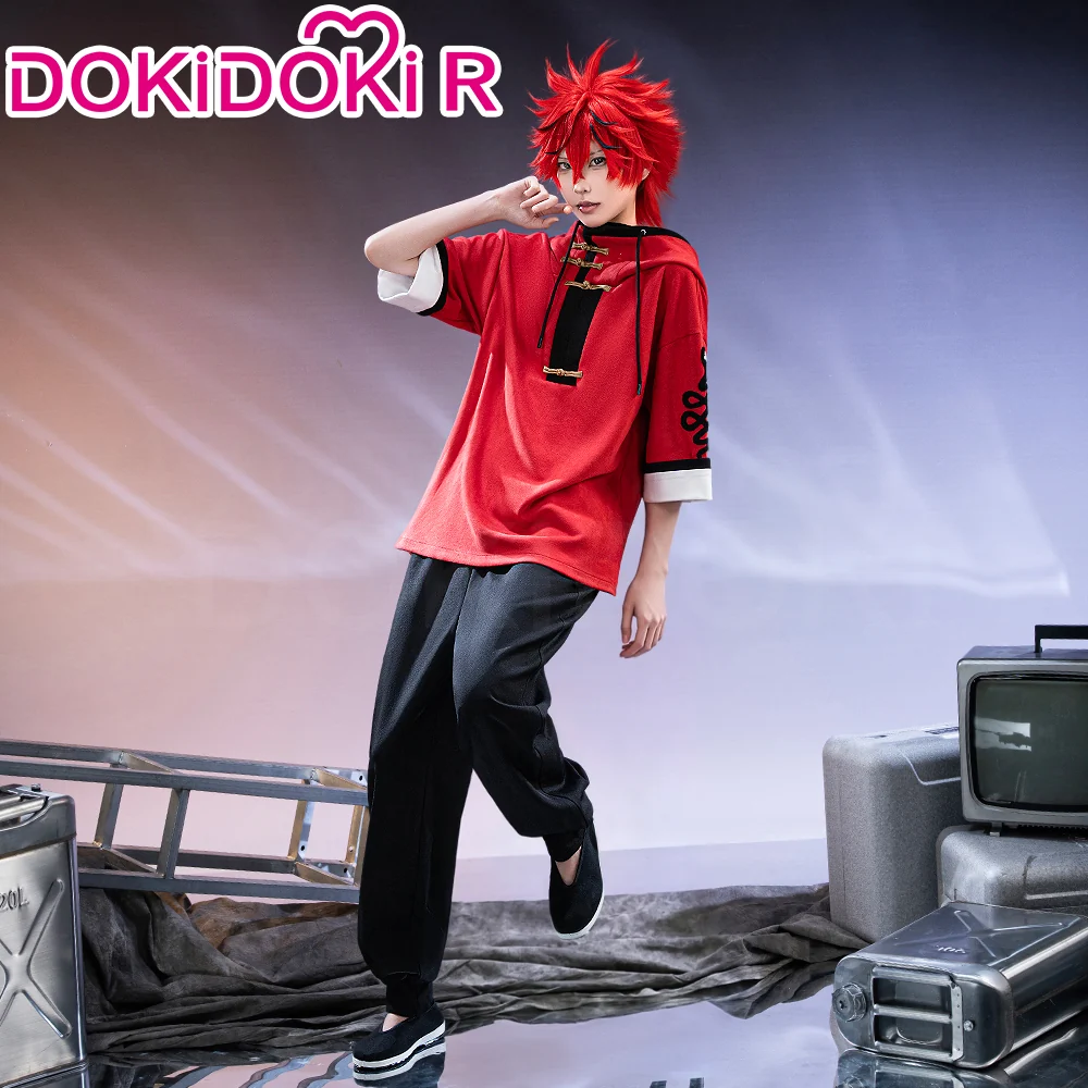 【Size XS-3XL】DokiDoki-R Anime Gokurakugai Cosplay Alma Costume Red - Image 2