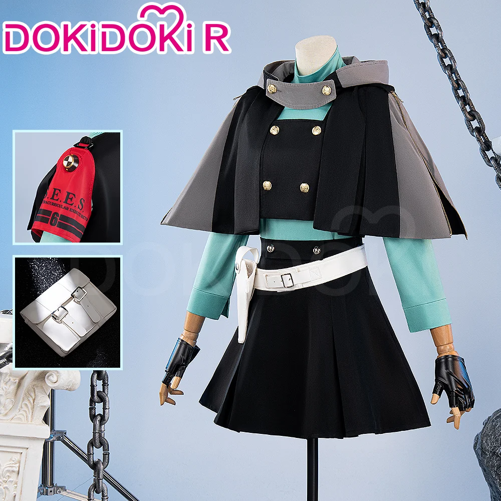 【Size XS-3XL】DokiDoki-R Game Cosplay Combat Uniform Battle Costume / Wig