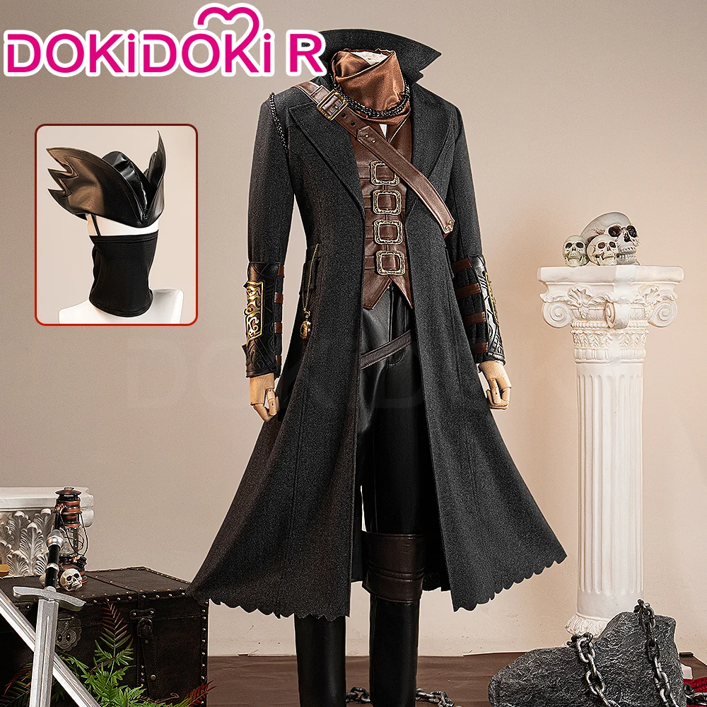 【Size XS-3XL】DokiDoki-R Game Cosplay Costume Black Hunter Suit