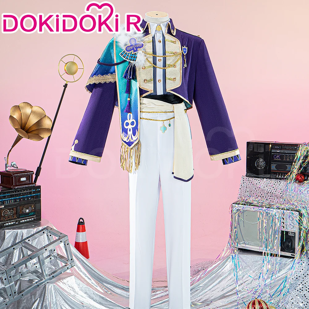 【Size XS-3XL】DokiDoki-R Game Cosplay Kamiishiro Ruii Crown of Suit Costume King of Clubs