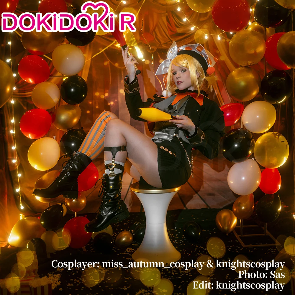 【Size XS-3XL】DokiDoki-R Game Cosplay Orange / Yellow Circus Costumes Circus Osaka Enjoy 2024 - Image 3