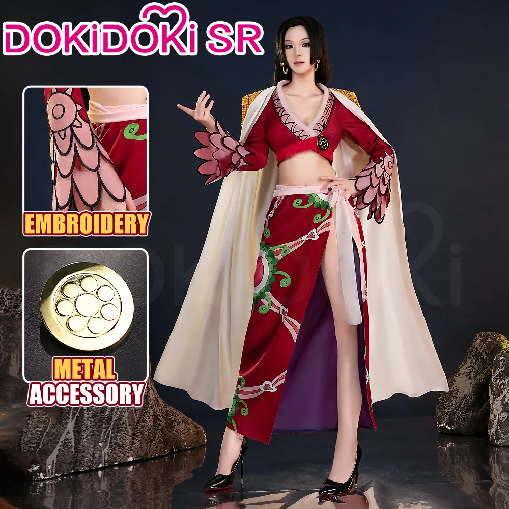【Partial Ready For Ship】【Size XS-3XL】DokiDoki-SR Anime Cosplay Red Costume White Cloak Women