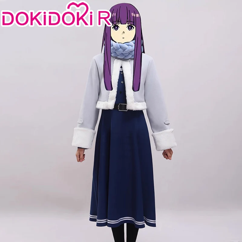 【Partially Ready For Ship】【Size S-XL】DokiDoki-R Anime Cosplay Feern Costume Winter Wear - Image 16