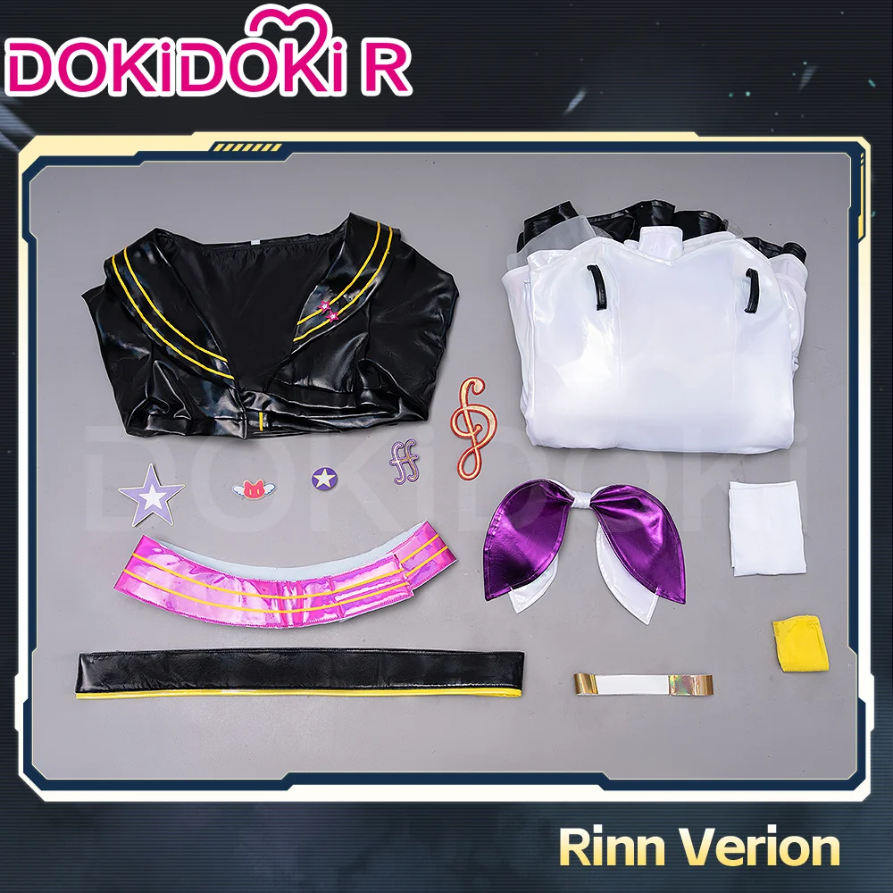 【 Ready For Ship】【Size XS-XL】DokiDoki-R Vsinger × Muse Dash Cosplay Rinn /  Lenn Costume - Image 5