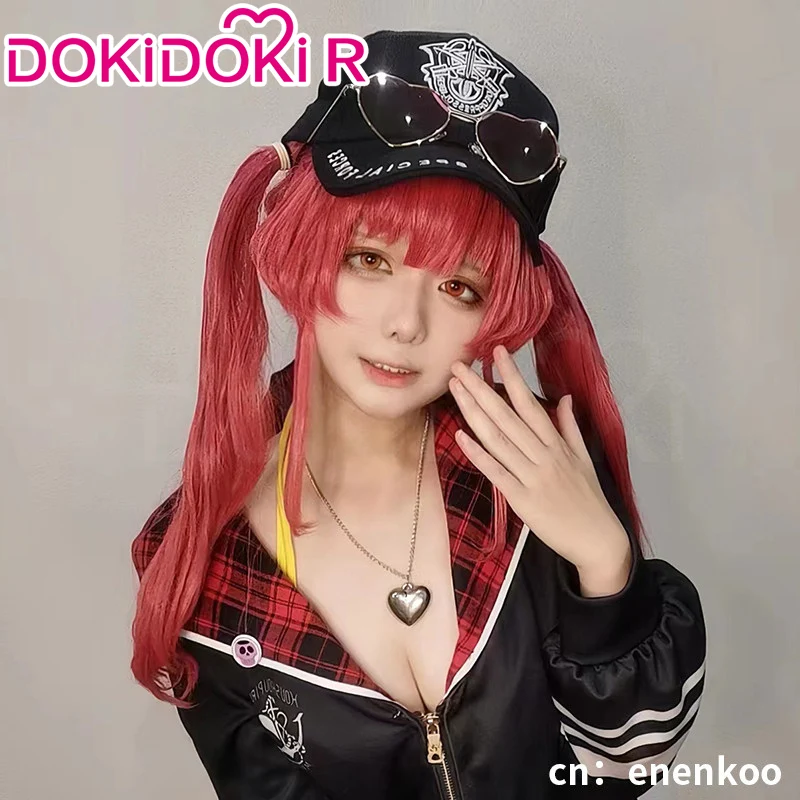 【Size XS-XL】DokiDoki-R VTuber Hololive Cosplay Houshou Marine Costume Swimsuit Hololive Fantasy - Image 3