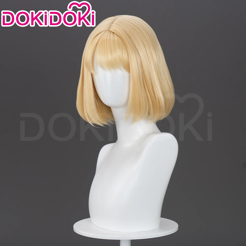 【Ready For Ship】DokiDoki Anime  Cosplay  Wig Short Straight Yellow Hair - Image 3