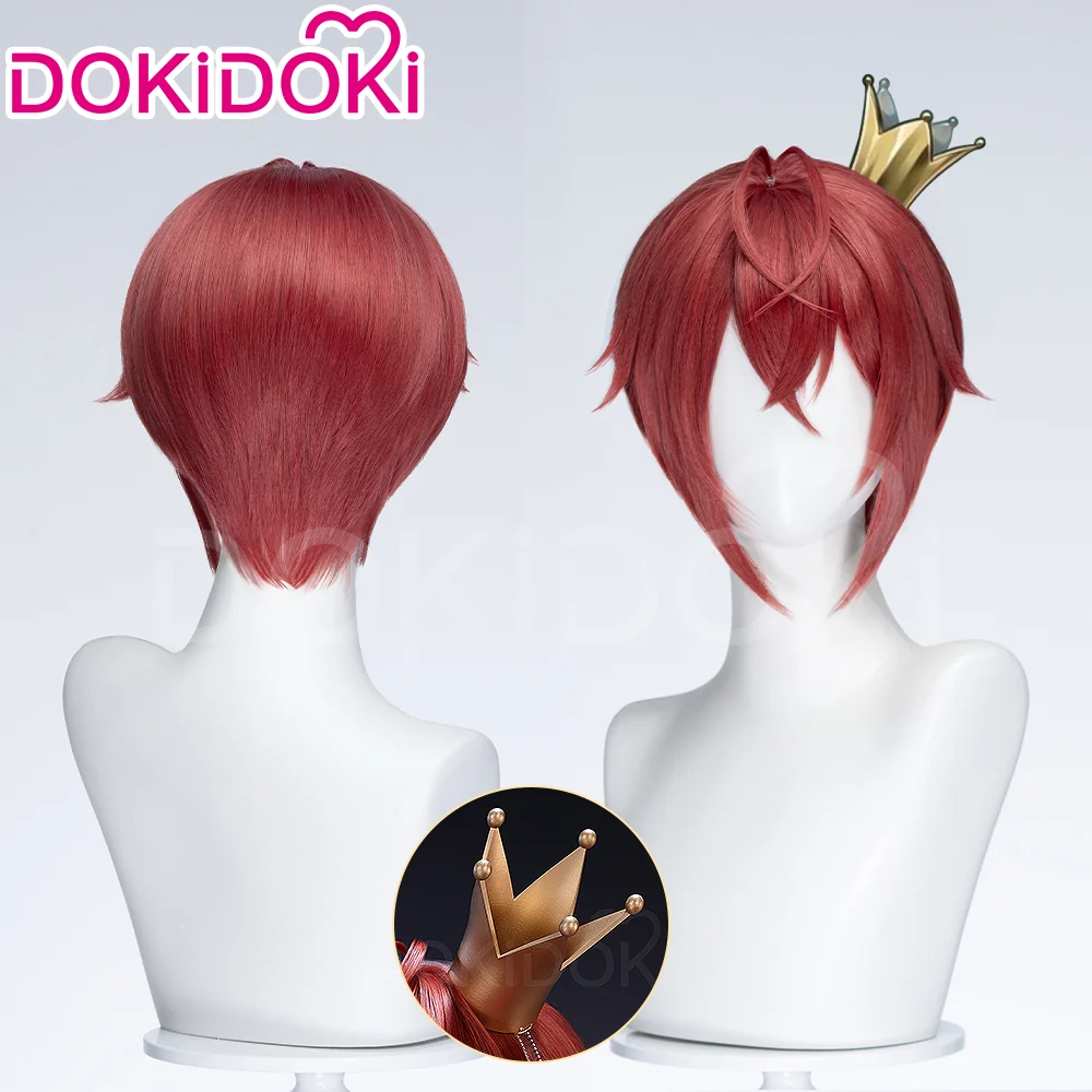 【Short Ver Ready For Ship】DokiDoki Cosplay Wig Short Red Hair High Temperature Fiber / Crown - Image 3