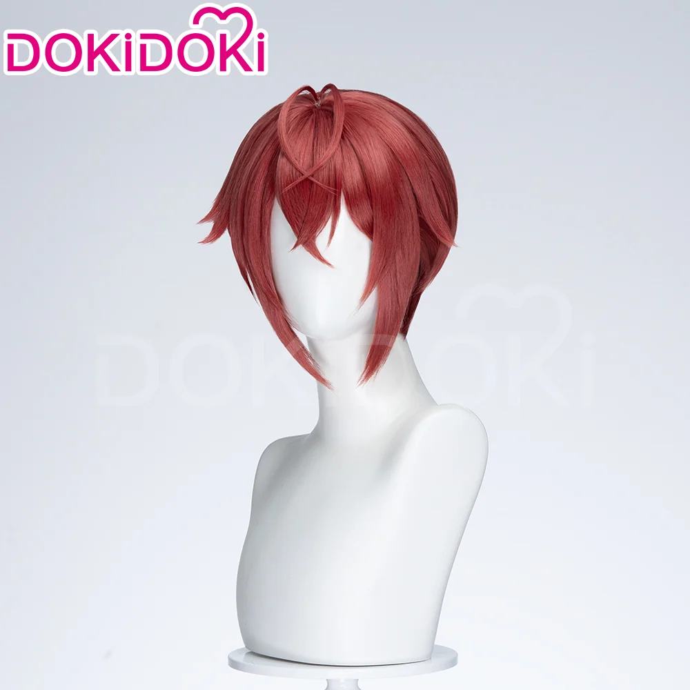 【Short Ver Ready For Ship】DokiDoki Cosplay Wig Short Red Hair High Temperature Fiber / Crown - Image 4