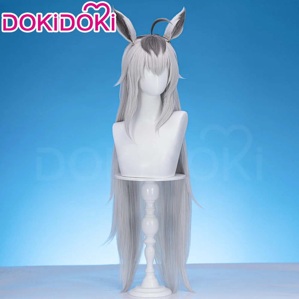 【US/EU  LOCAL SHIPPING 】DokiDoki Game Cosplay Wig Long Straight Gray Hair - Image 3
