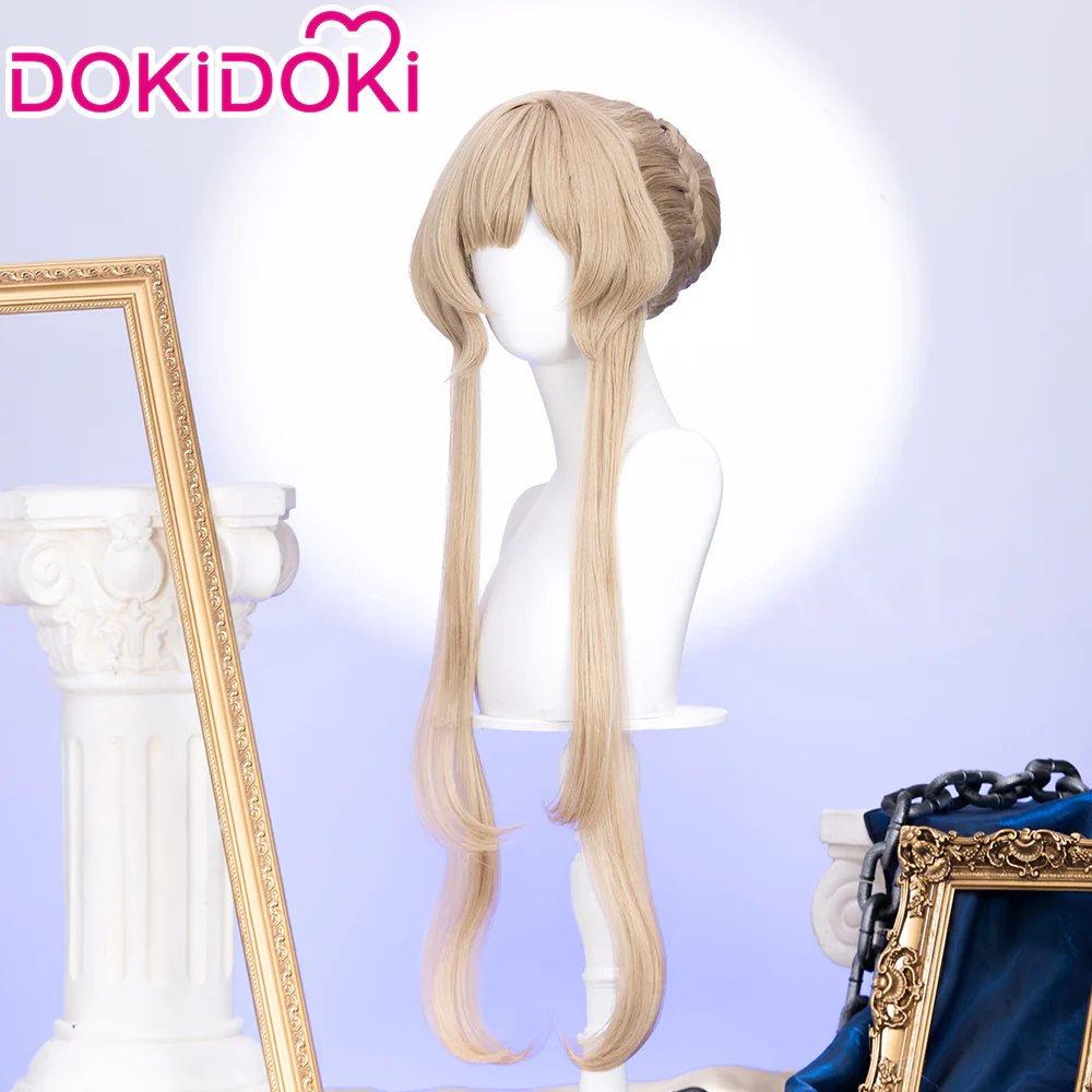 【US LOCAL SHIPPING 】DokiDoki Game Genshin Impact Cosplay Sandrone Wig Long Straight Brown Hair Marionette Song of the Welkin Moon - Image 2