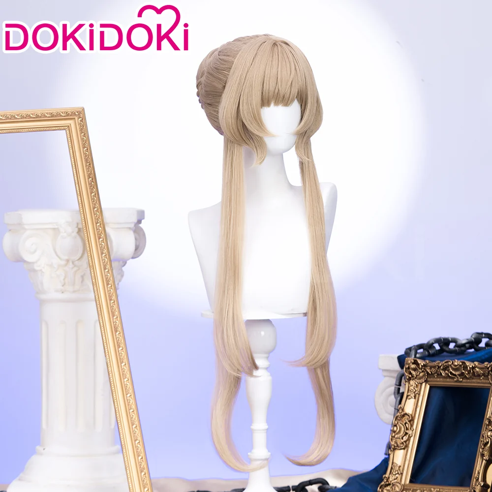 【US LOCAL SHIPPING 】DokiDoki Game Genshin Impact Cosplay Sandrone Wig Long Straight Brown Hair Marionette Song of the Welkin Moon - Image 3