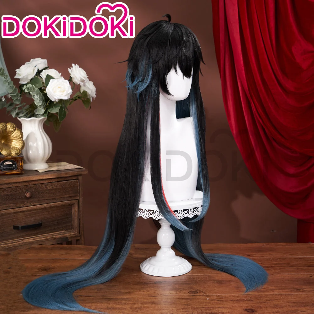【US LOCAL SHIPPING 】DokiDoki Game Honkai: Star Rail Cosplay Dan Heng Imbibitor Lunae Wig Danheng Long Black Green - Image 2