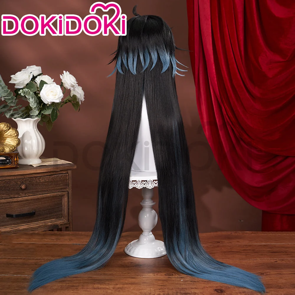 【US LOCAL SHIPPING 】DokiDoki Game Honkai: Star Rail Cosplay Dan Heng Imbibitor Lunae Wig Danheng Long Black Green - Image 3