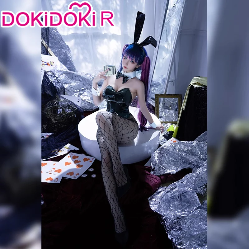【US LOCAL SHIPPING 】DokiDoki-R Anime Cosplay Red Costume Sexy Bunny Girl - Image 2