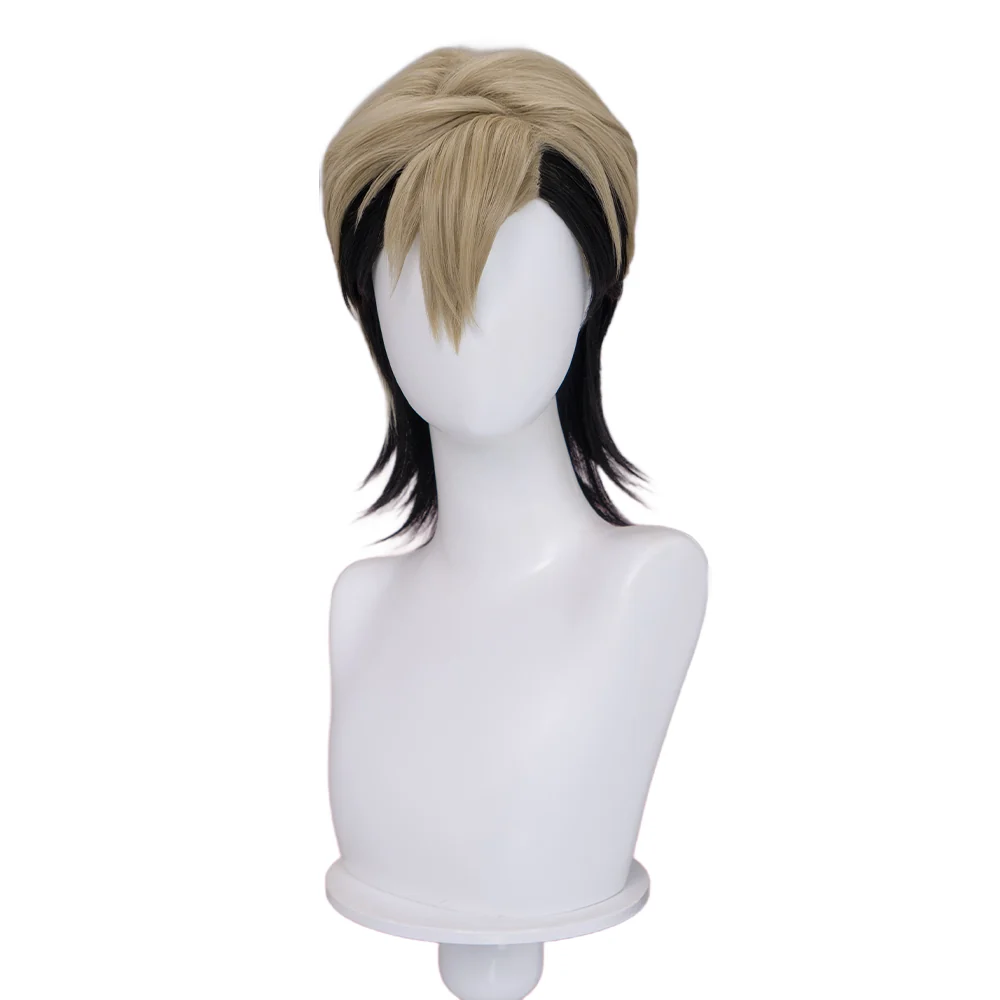 【Partially Ready For Ship】【Front Lace】DokiDoki Anime GACHIAKUTA Cosplay Zanka Nijiku Wig / Mask Short Dark Brown Black Hair Mullet - Image 10