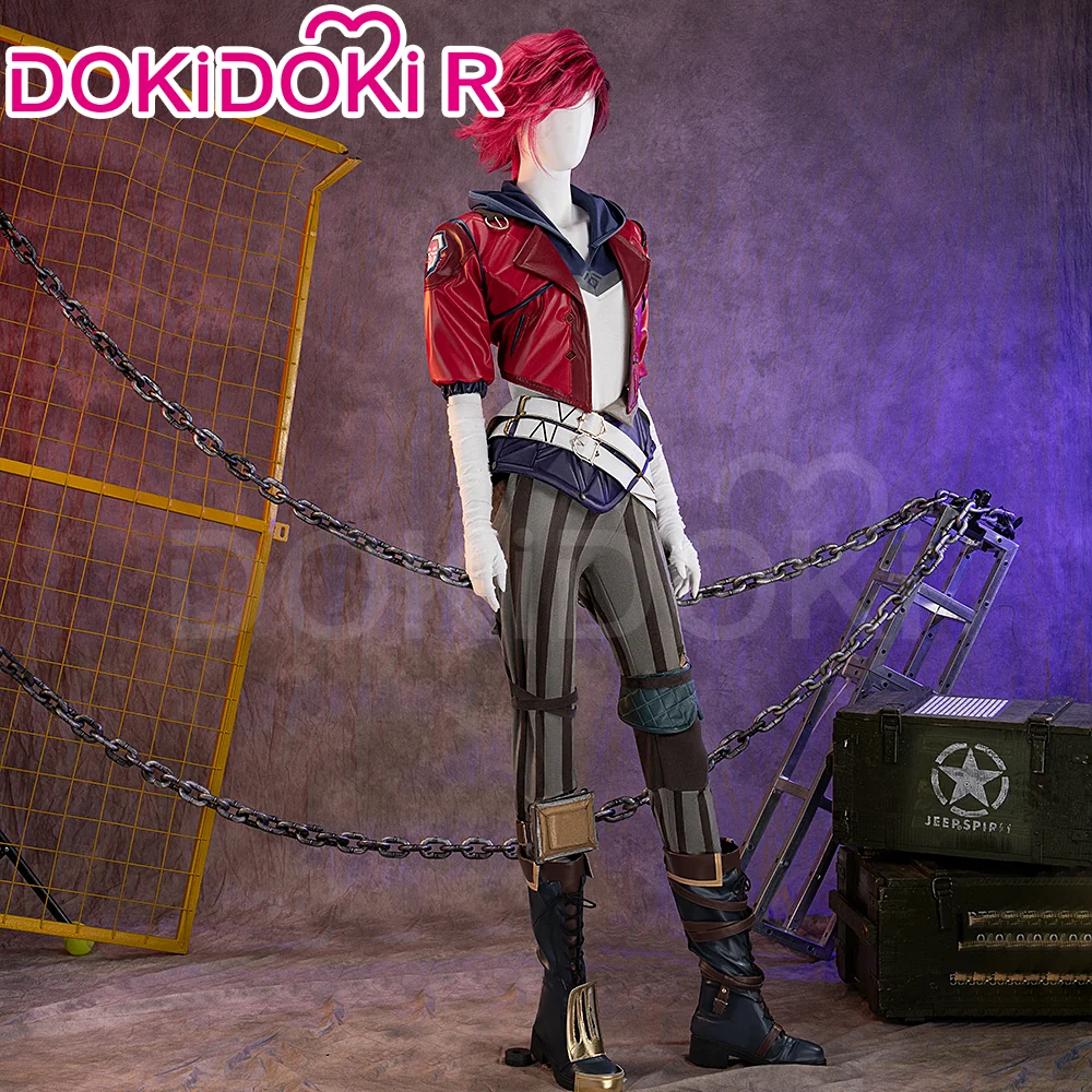 【Ready For Ship】【Last Batch】【Size S-3XL】DokiDoki-R Game Cosplay Red Jacket Costume - Image 3