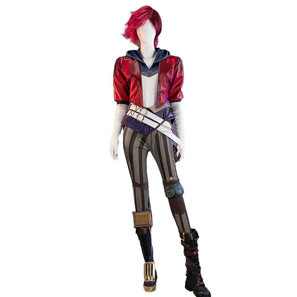 【Ready For Ship】【Last Batch】【Size S-3XL】DokiDoki-R Game Cosplay Red Jacket Costume - Image 5