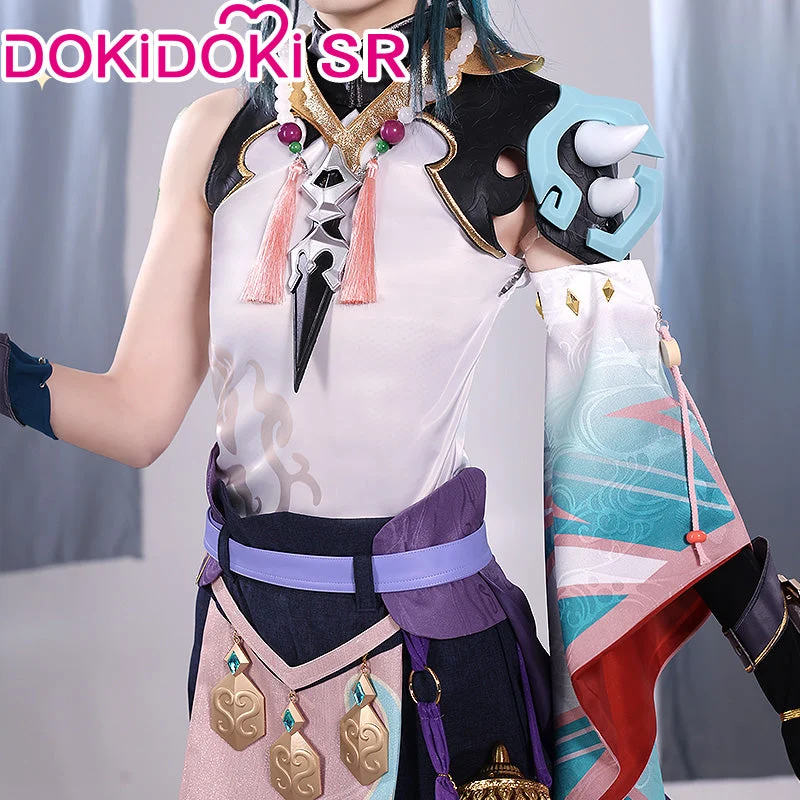 【US/EU LOCAL SHIPPING 】【S-2XL】DokiDoki-SR Game Genshin Impact  Cosplay Xiao Halloween Costume / Wig Men - Image 3