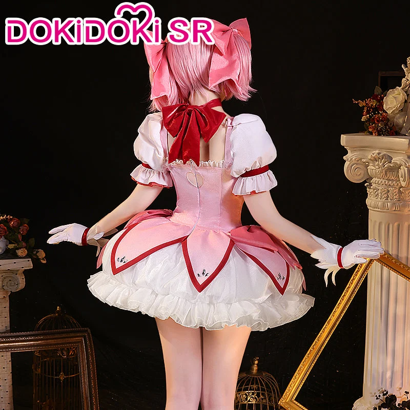 【US/EU LOCAL SHIPPING】【Size S-2XL】DokiDoki-SR Anime Cosplay Costume / Wig Pink Battle Dress Cute - Image 5