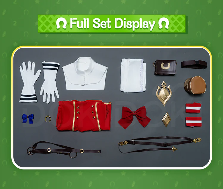 【Ready For Ship】【Size XS-3XL】DokiDoki-R Anime Game Cosplay Costume Red - Image 9